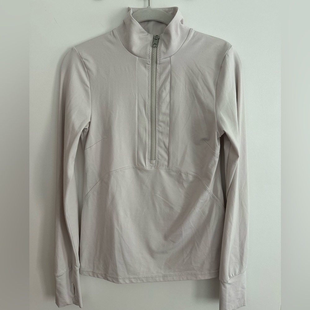 Varley Light Gray quarter zip